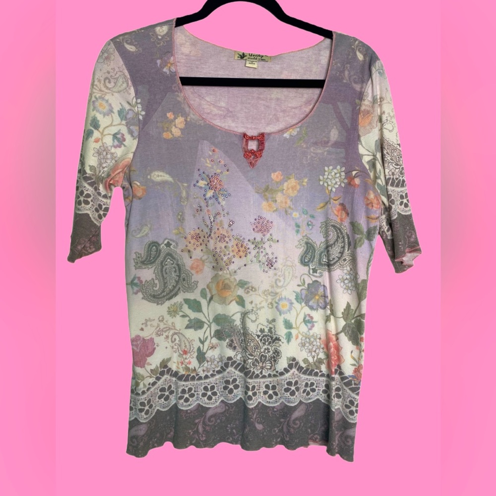 90s y2k coquette graphic top